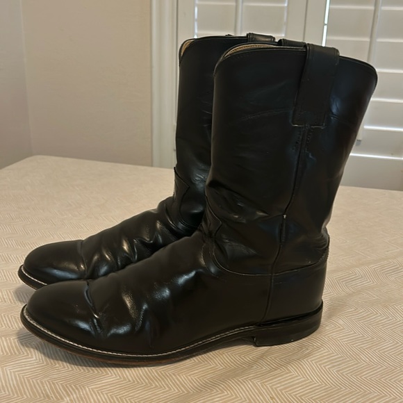 JUSTIN JACKSON BLACK BOOTS for men’s. - Picture 1 of 12